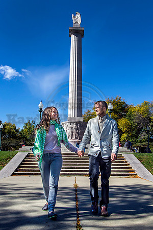 Andy & Megan walking the walk at the Eagle